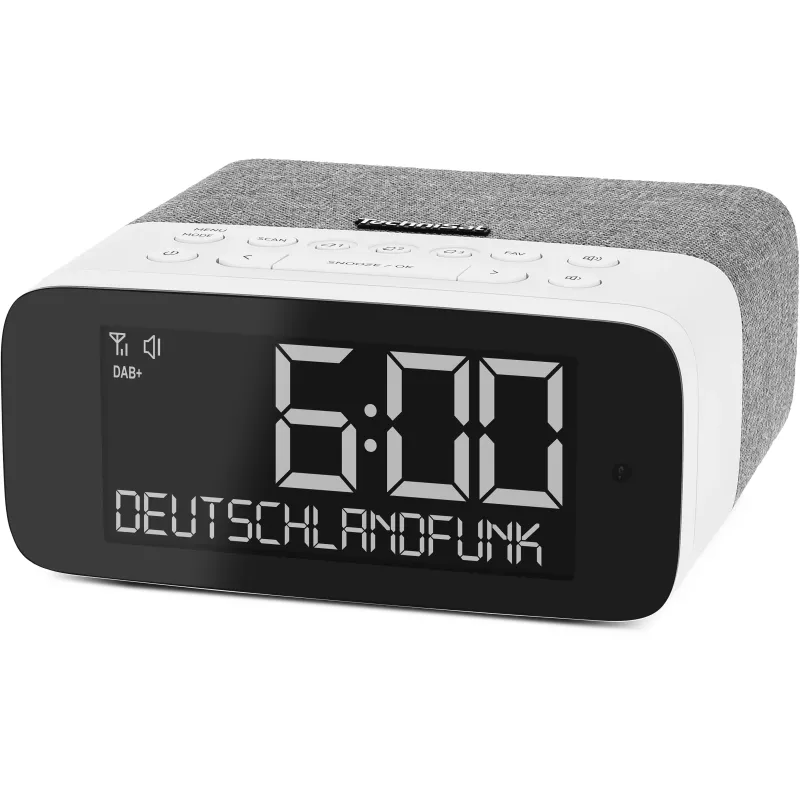 TechniSat DigitRadio 52 ASA DAB+/UKW Bluetooth-radio harmaa/valkoinen