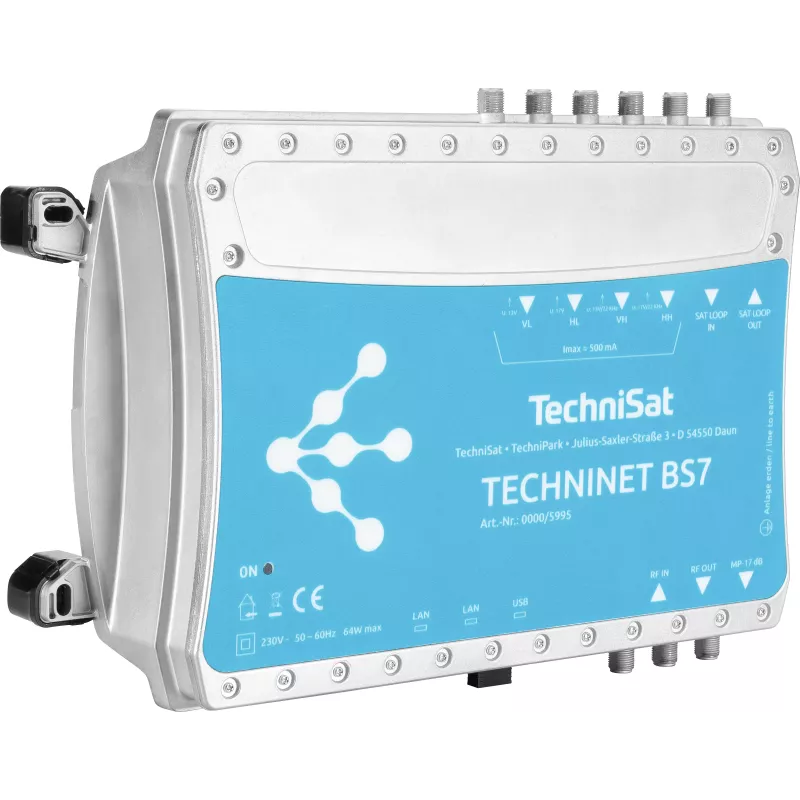 TechniSat TechniNet BS7 Digital 16-fold Compact Headend -asema DVB-S(2) / DVB-C (0000/5995)