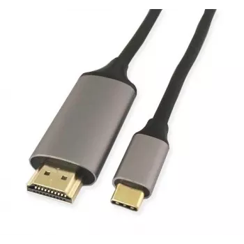 KINDERMANN USB-C - HDMI -adapterikaapeli, 5 m, musta (WLZ-4423 L=5m)