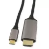 KINDERMANN USB-C - HDMI -adapterikaapeli, 5 m, musta (WLZ-4423 L=5m)