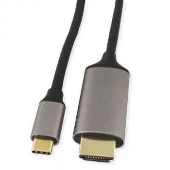 KINDERMANN USB-C - HDMI -adapterikaapeli, 5 m, musta (WLZ-4423 L=5m)