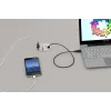 Kindermann CablePort table³ uppoasennettava pöytäliitäntäyksikkö 2x Schuko, 2x RJ45, 1x HDMI, 1x USB-A, hopea/musta
