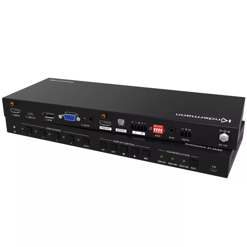 Kindermann MultiSwitch 41 4K60 HDMI-kytkin 4x1