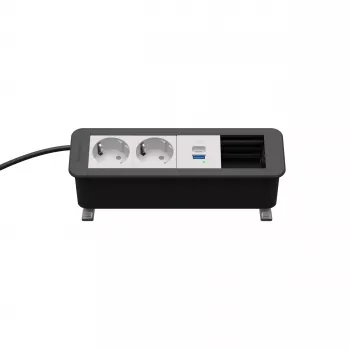 Kindermann CP Office Desk 4-F 2x Schuko 1x USB-A/C latausmoduuli (7550000222)