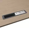 Kindermann CP Office Frame 6-kertainen 2x virta ja 1x USB-lataus, hopea