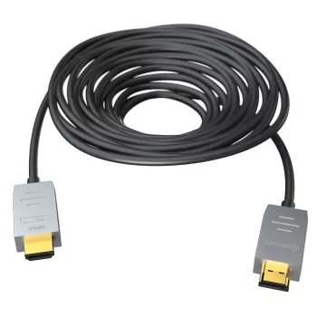 Kindermann HDMI 2.0 AOC -kaapeli 20 m (uros-uros) - aktiivinen optinen HDMI-kaapeli - musta