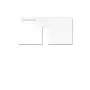 Kindermann Konnect Design Click Outlet Bezel Pure White RAL 9010 2-porttinen Keystone