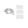 Kindermann Konnect Design Click Outlet Bezel Pure White RAL 9010 2-porttinen Keystone