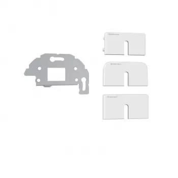 Kindermann Konnect Design Click Outlet Bezel Pure White RAL 9010 2-porttinen Keystone
