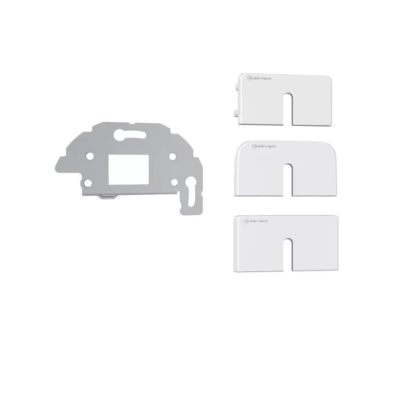 Kindermann Konnect Design Click Outlet Bezel Pure White RAL 9010 2-porttinen Keystone