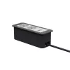 Kindermann CP Office Frame 3-osainen 2x Schuko-pistorasia 1x USB-laturi (7551000122)
