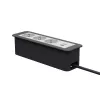Kindermann CP Office Frame 4-kertainen 3x Schuko 1x USB-C PD pöytäliitäntämoduuli