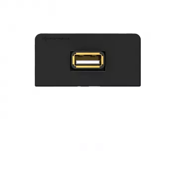 Kindermann liitäntäpaneeli USB 2.0 antrasiitti RAL 7024 puolikehys pigtail-kaapelilla 7457000522