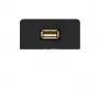 Kindermann liitäntäpaneeli USB 2.0 antrasiitti RAL 7024 puolikehys pigtail-kaapelilla 7457000522