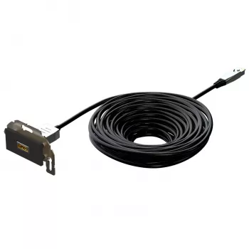 Kindermann Konnect Design HDMI AOC 15 m antrasiitti - kaapeli - digitaali/näyttö/video - kuitu
