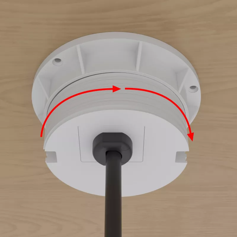 Kindermann CablePort Table White (STS-R90-2 valkoinen) - pöytäliitäntäpaneeli 2x Schuko-pistorasialla
