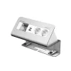 Kindermann CablePort desk 4-kertainen 2x virta 2x USB pöytäliitäntämoduuli, alumiini