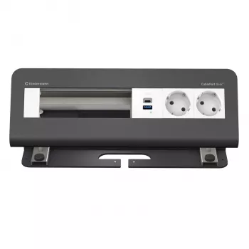 Kindermann CablePort desk² 6-fach 2x pistorasia USB -pöytäkiinnitysmoduuli