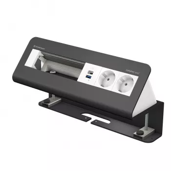 Kindermann CablePort desk² 6-fach 2x pistorasia USB -pöytäkiinnitysmoduuli