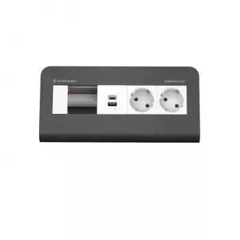 Kindermann CP desk² 80 4-suuntainen 2x virta USB (7430001372)