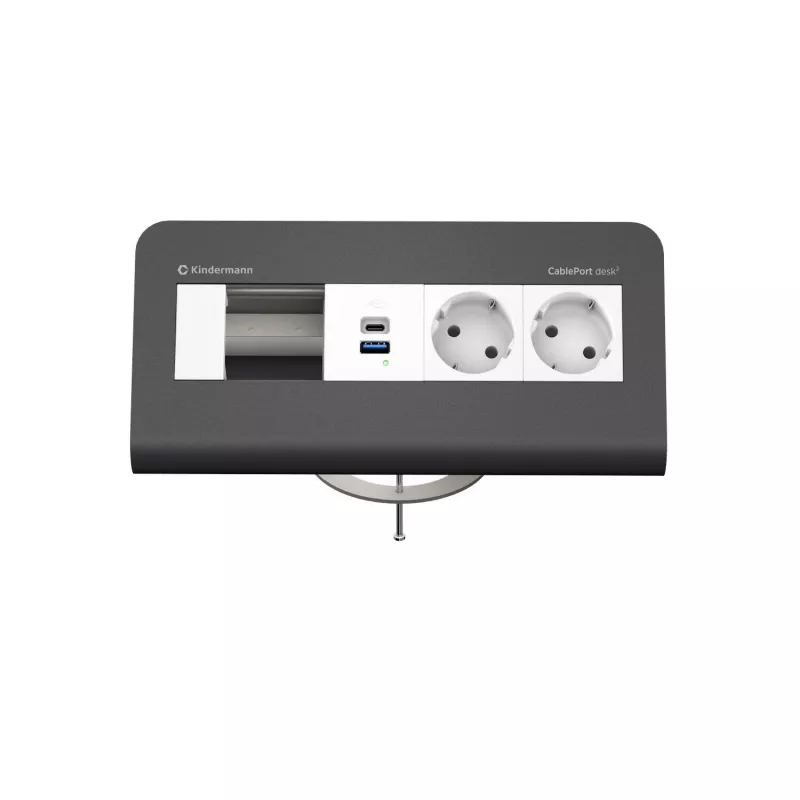 Kindermann CP desk 80 4-kertainen 2x virta USB (7430001372)