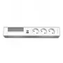 Kindermann 6-fach-moduulikannatin, jossa 3 pistorasiaa ja USB-lataustoiminto (7449001333)