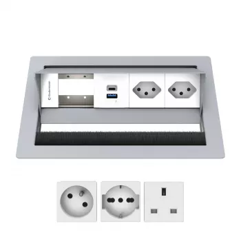 Kindermann CP Standard² 4-osainen 2x Schuko/USB INT 7492IN1172
