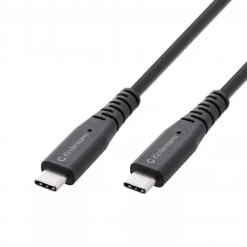 Kindermann USB 4.0 -kaapeli 2 m USB-C - USB-C - data-/video-/latauskaapeli - musta
