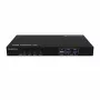 Kindermann KVM Switch 41C - 4-porttinen digitaalinen KVM-kytkin DVI-D:llä, USB:llä, äänellä, EDID-emuloinnilla