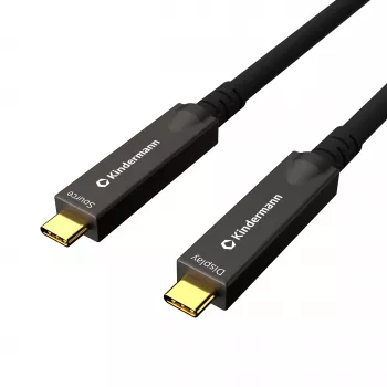 Kindermann USB-C AOC Full Feature -kaapeli 5 m uros-uros (5773001005)