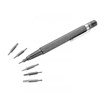 TROIKA Bit-Stift CONSTRUCTION TOOL 13 monitoimityökalu kuulakärkikynä (BIT20/TI)