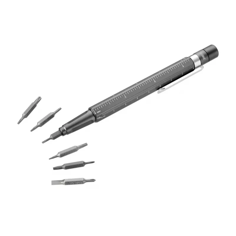 TROIKA Bit-Stift CONSTRUCTION TOOL 13 monitoimityökalu kuulakärkikynä (BIT20/TI)