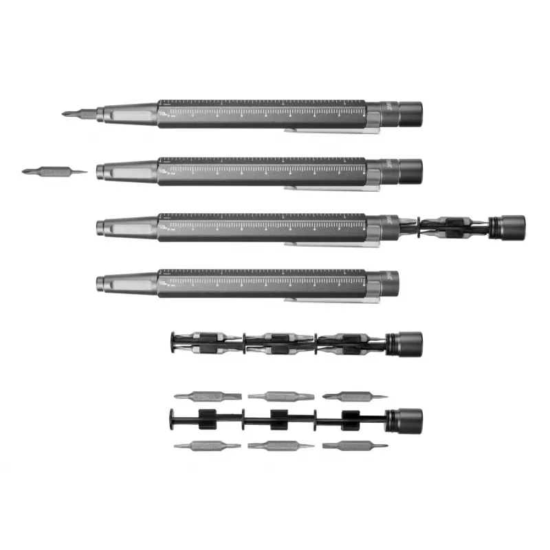 TROIKA Bit-Stift CONSTRUCTION TOOL 13 monitoimityökalu kuulakärkikynä (BIT20/TI)