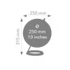TROIKA Globe 23.5 Degrees (G2507-P2P2/CB) - pöytämaapallo paperipaino, kromijalusta, 60mm