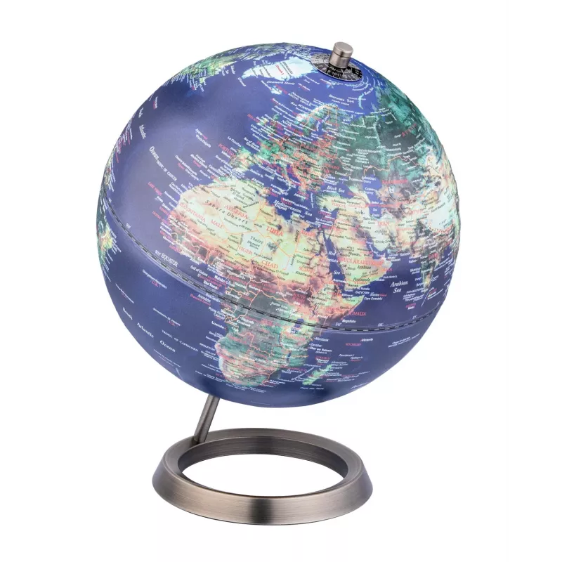 TROIKA Globe 23.5 Degrees (G2507-P2P2/CB) - pöytämaapallo paperipaino, kromijalusta, 60mm