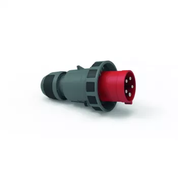 Bals Elektrotechnik CEE-teollisuuspistoke 63A 5p 400V 6h IP67 ruuviliitin bajonettirengas punainen