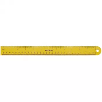 Westcott viivain 30 cm keltainen