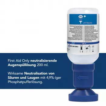 First Aid Only neutraloiva silmähuuhtelupullo pH neutraali 200 ml