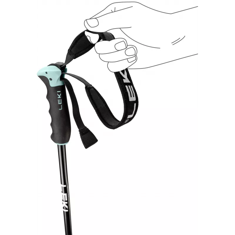 LEKI KIJE NEOLITE AIRFOIL WOMEN laskettelusauvat 115 cm sininen/valkoinen