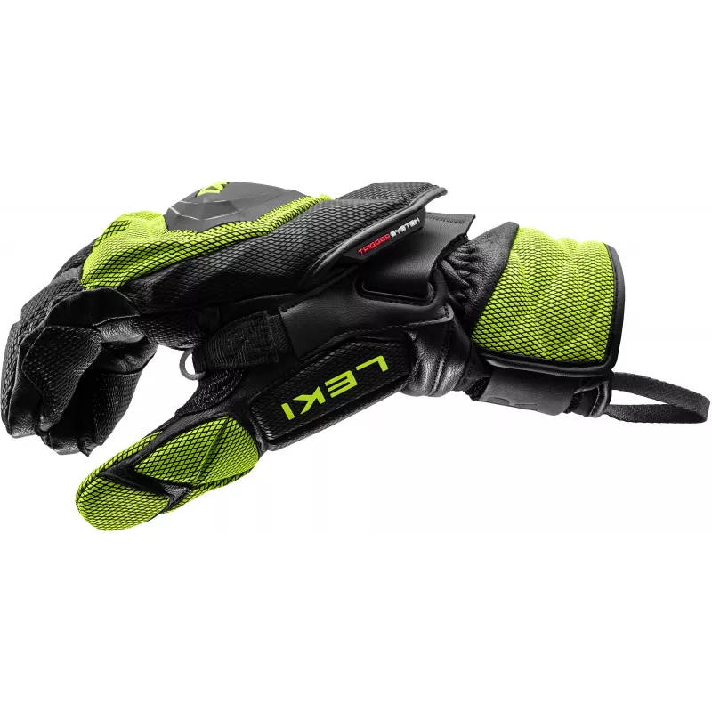 LEKI WCR Venom GS 3D Lobster laskettelukäsineet 8.5 Black/Ice Lemon