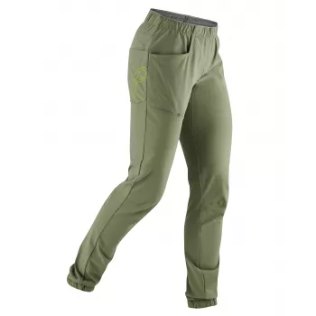 EDELRID naisten kiipeilyhousut Radar Pants II Algae Green