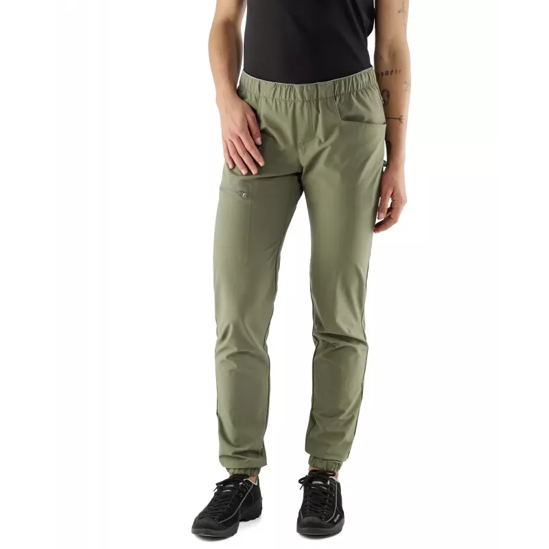 EDELRID naisten kiipeilyhousut Radar Pants II Algae Green