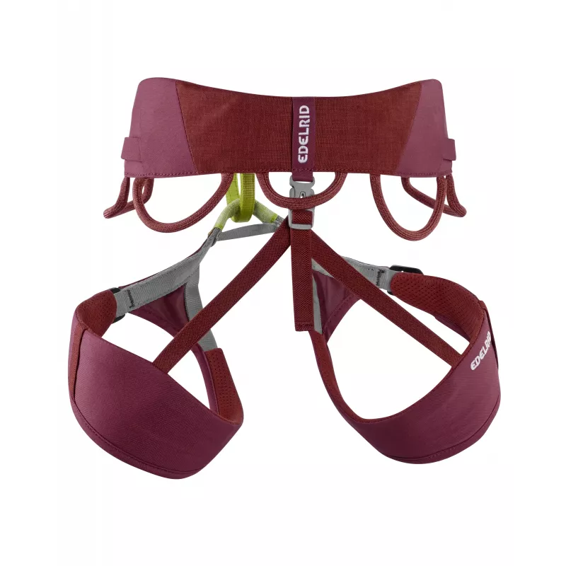 EDELRID Jayne IV kiipeilyvaljaat - raparperinpunainen - XL - naisten