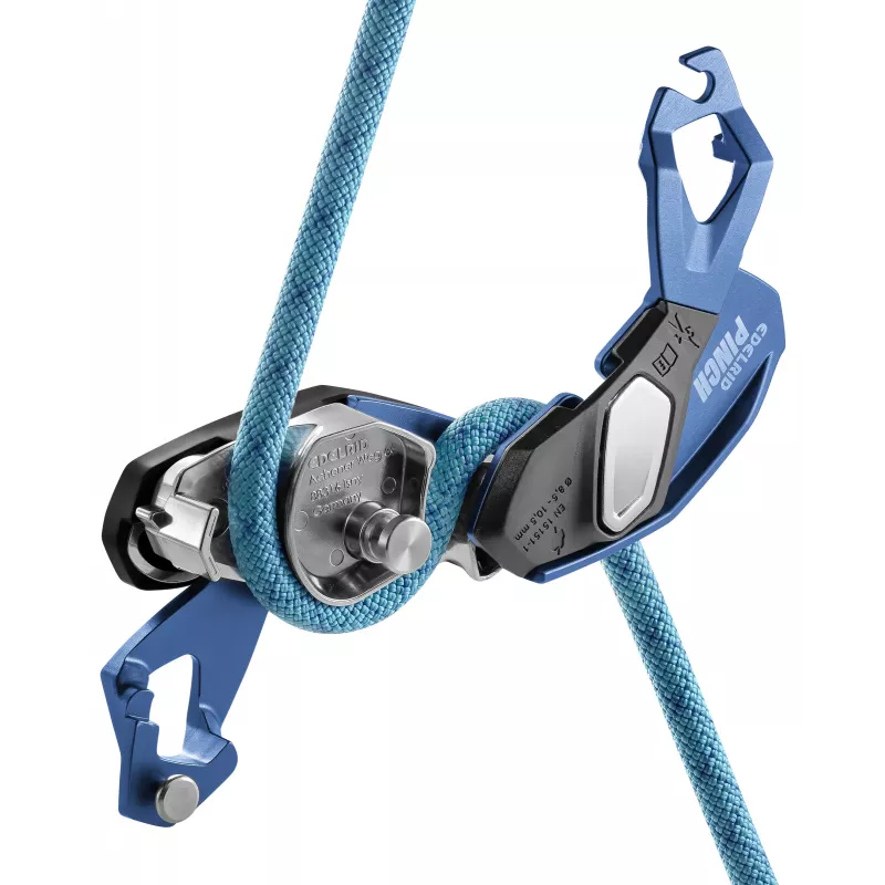 EDELRID Pinch varmistuslaite jarrutustuella - Blue Night