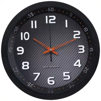 Technoline WT 8972 seinäkello - kvartsi - analoginen - valkoinen kellotaulu - musta kehys - 25,5 cm