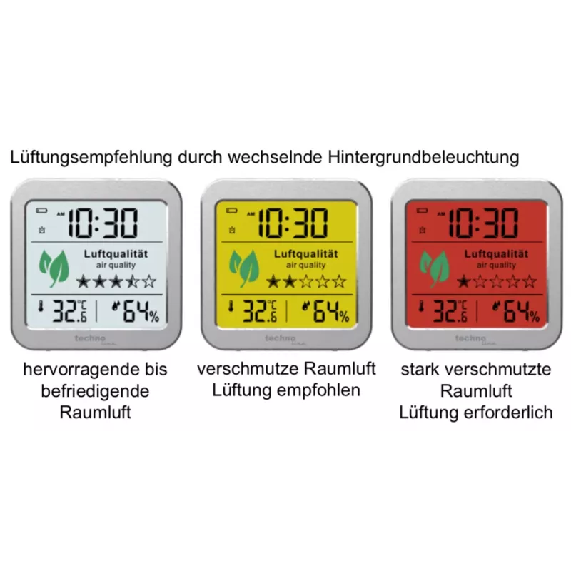TECHNO LINE WL1020 sääasema ilmanlaadun mittari CO2 lämpötila kosteus