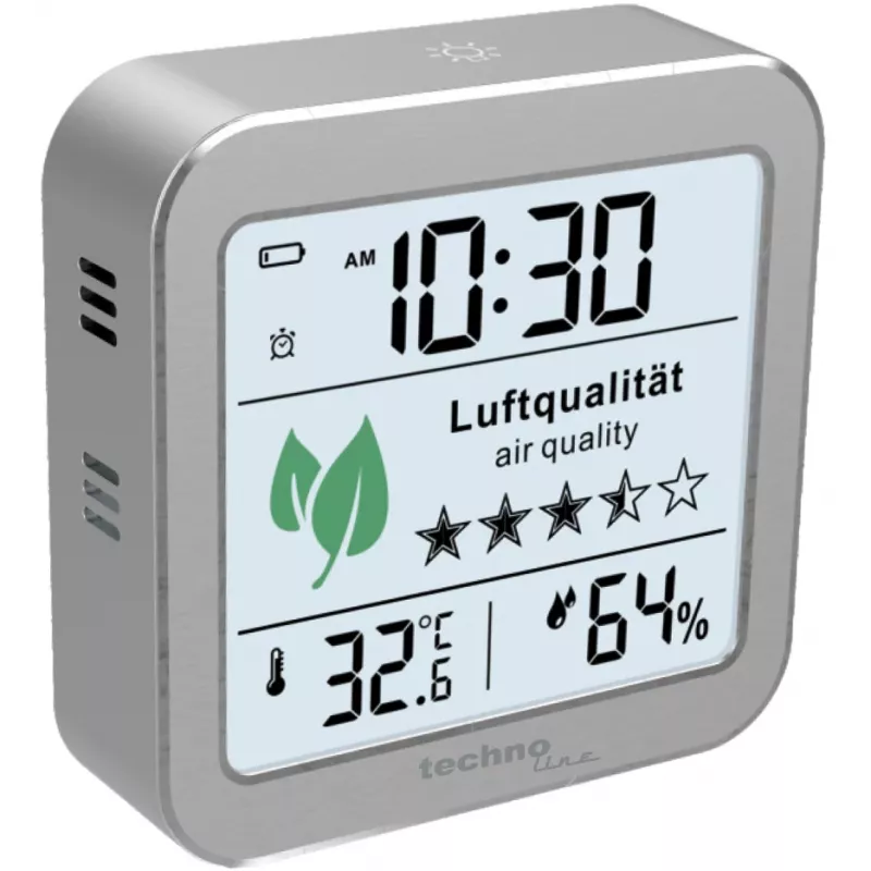 TECHNO LINE WL1020 sääasema ilmanlaadun mittari CO2 lämpötila kosteus