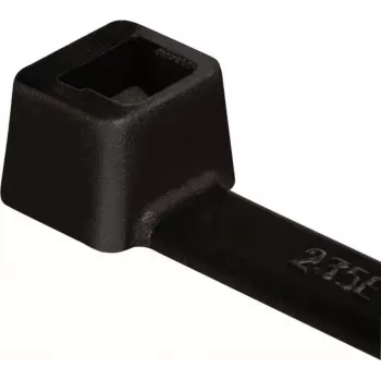 HellermannTyton T80R-W-BK-C1 nippuside, sisähammastettu, T-sarja, musta, 210 mm x 4,7 mm, 100 kpl