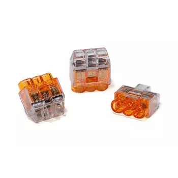 HellermannTyton HCPM-3 työnnettävä johdinliitin 3-napainen läpinäkyvä 1–2,5 mm² joustava 0,5–2,5 mm² jäykkä