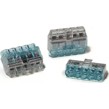 HellermannTyton HCPM-5 PC BU 75 kojerasia 5-napainen 0,5–2,5 mm² sininen polykarbonaatti 23,7 mm